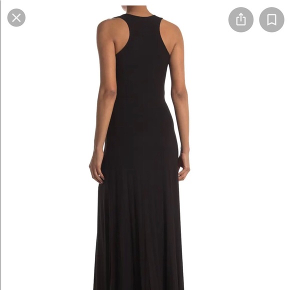 West Kei Racerback Maxi Dress Black Size M - Picture 2 of 9